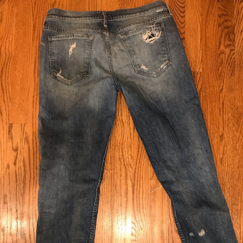 MOTHER DENIM The Dropout Fray, Size 30